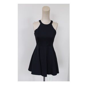 Windsor Black Homecoming Dress with Strappy Back